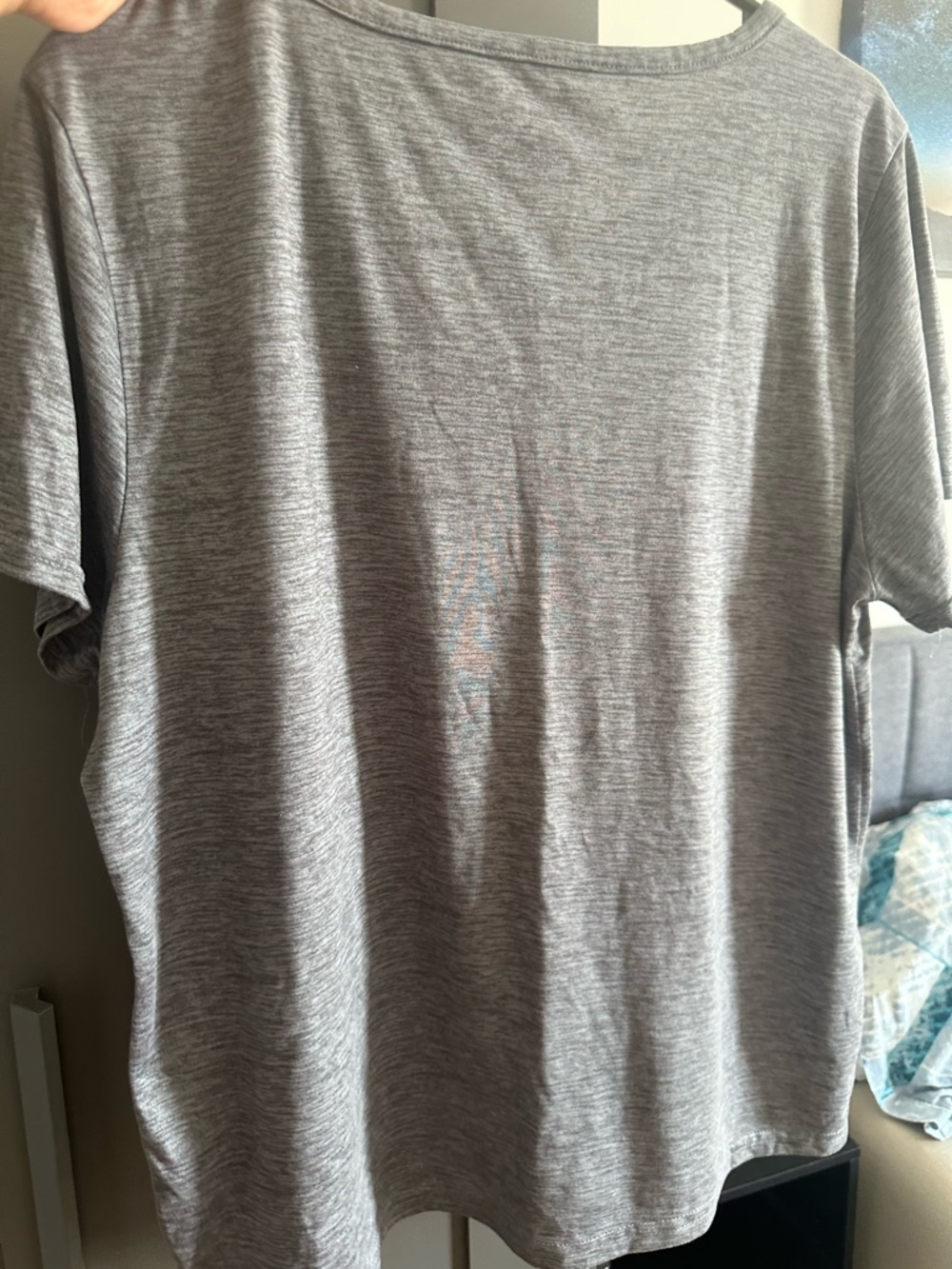 Life Is Good Gray Tee with Purple Chair and Orange Cat Graphic - Picture 3 of 3